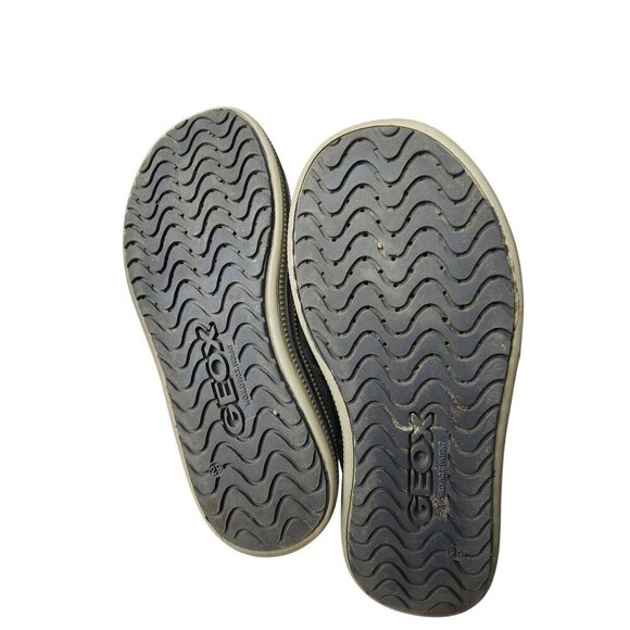 Geox Leather Booties Gray Blue Black Boys Size 11 - Picture 8 of 12